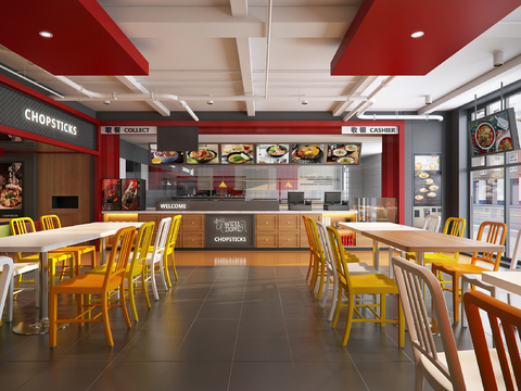 Modern Fast Food Restaurant