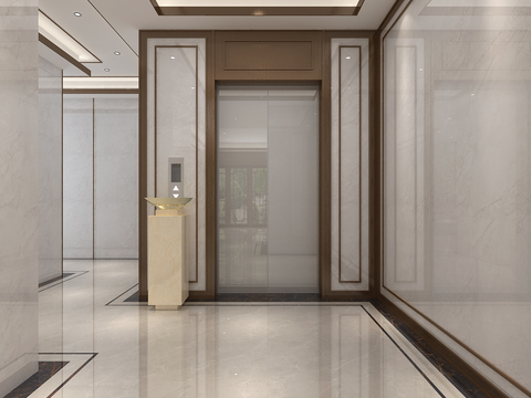 Hyundai company elevator hall Corridor free