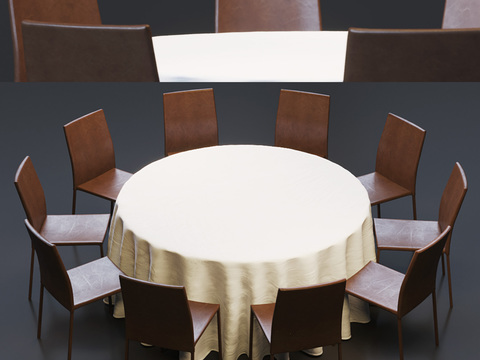 modern round dining table and chair free