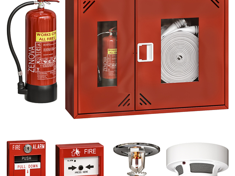 Fire fighting equipment, fire extinguisher, smoke detector