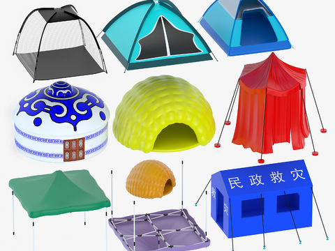 Modern tent awning yurt