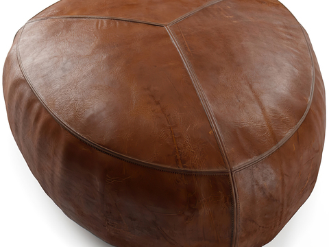 Modern Leather Ottoman