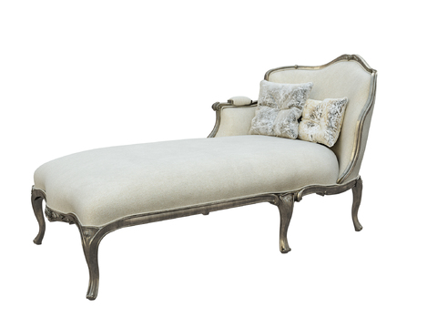 European-style fabric chaise longue