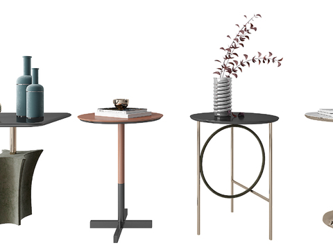 Modern metal side table