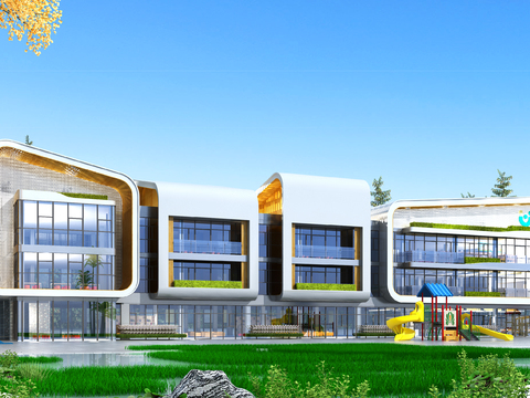 Modern Kindergarten Building Free