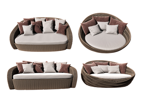 Modern Outdoor Rattan Leisure Sofa