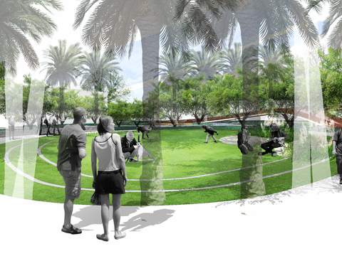 modern lawn park garden psd