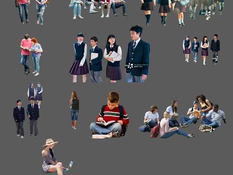 modern student figure psd