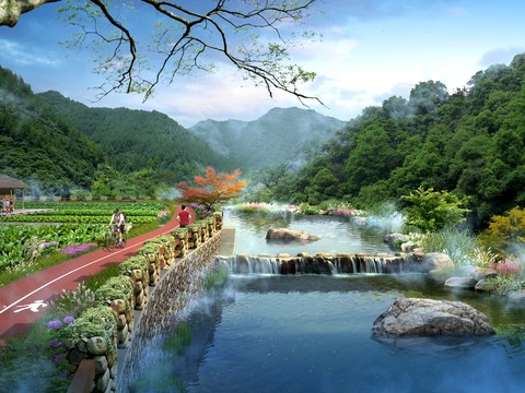 modern vegetable wetland park psd