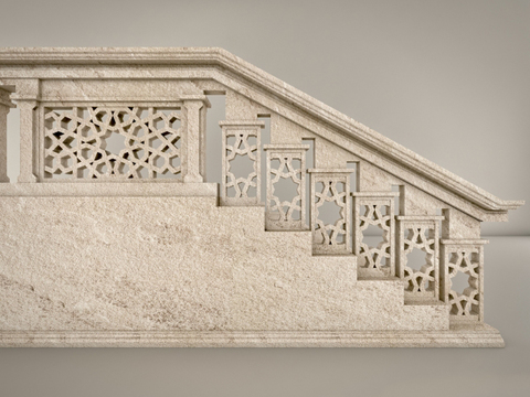 European-style retro creative stone stairs for free