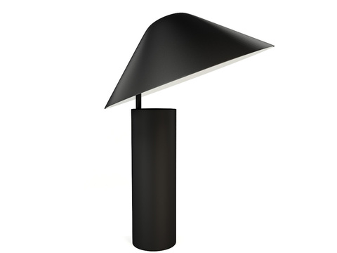 Modern black simple table lamp