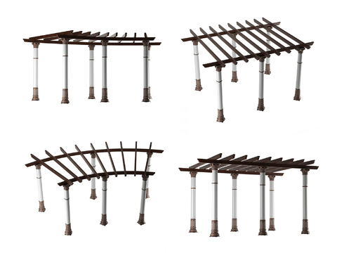 European-style landscape gallery grape rack