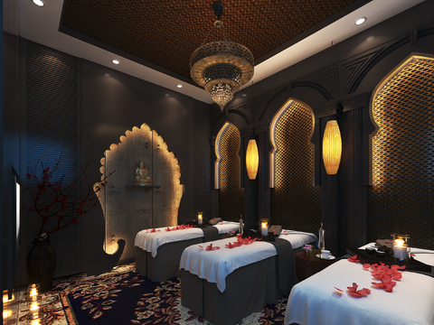 Southeast Asia Spa Massage Room