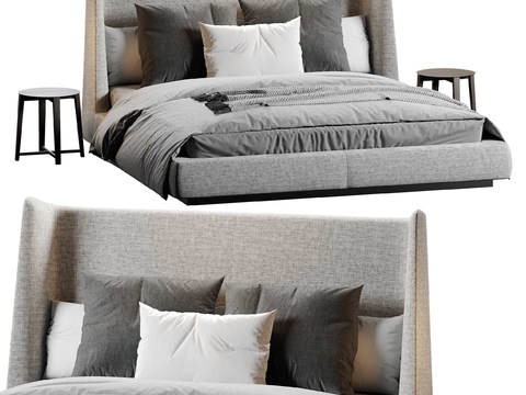 FLEXFORM fabric double bed