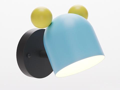 Nordic minimalist cartoon art wall lamp free