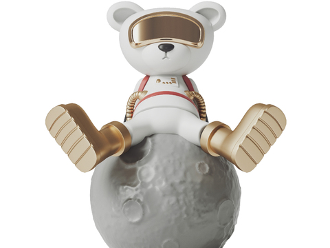 Nordic Space Bear Tide Sculpture