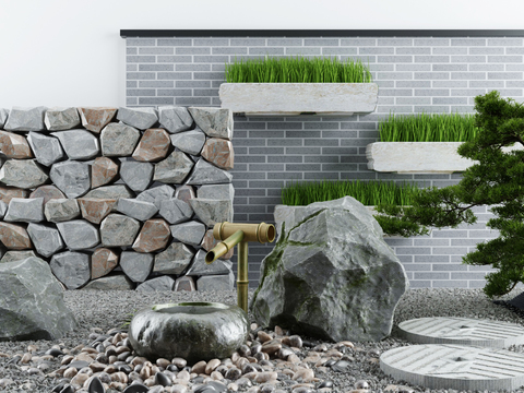 New Chinese Courtyard Dry Landscape Stone Sparkies