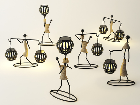 Modern iron figure ornaments