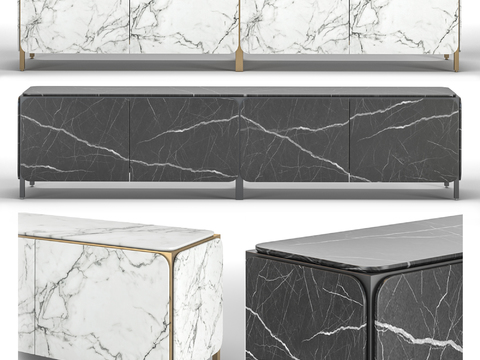 Bonaldo modern marble TV cabinet