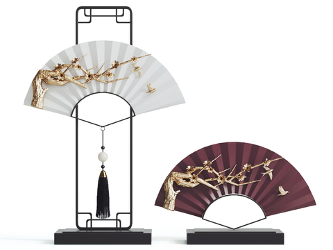 New Chinese folding fan jewelry ornaments