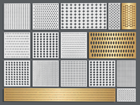 Modern Metal Punched Plate Perforated Plate Aluminum Plate