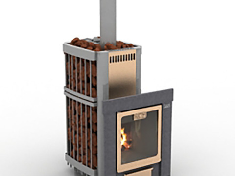 Modern Minimalist Metal Fireplace Free