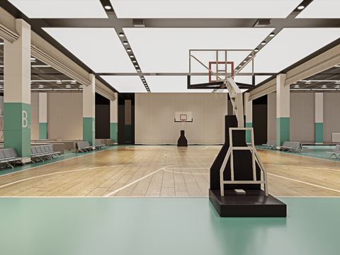 Indoor Basketball Gymnasium