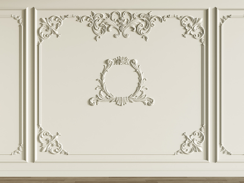 European-style Panel carved lines