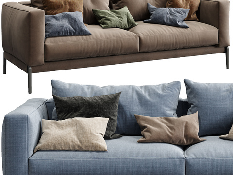 FLEXFORM fabric double sofa