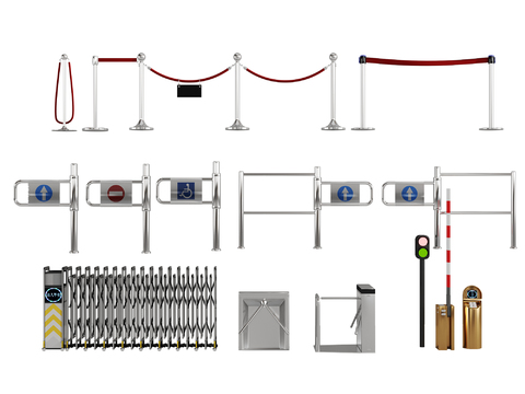 Modern electric door signal lamp gate isolation belt