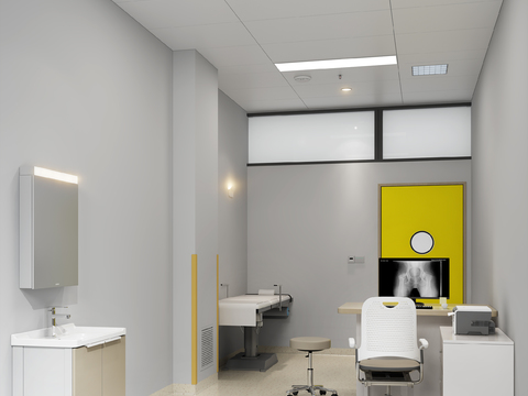 modern hospital diagnosis room