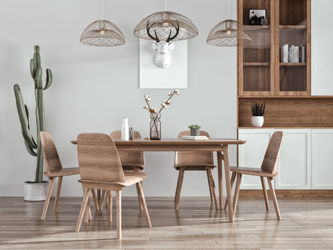 Nordic Minimalist Dining Tables and Chairs