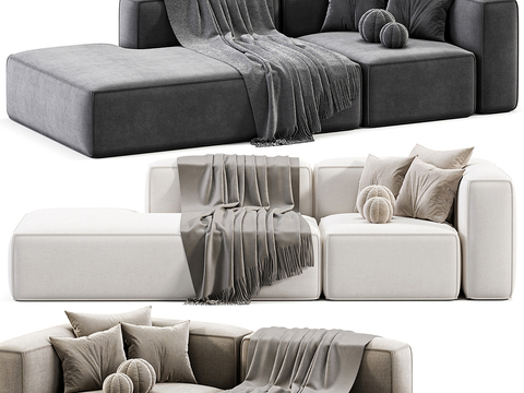 Modern chaise longue soft sofa