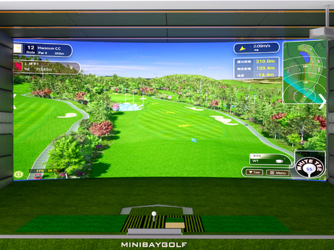 Indoor Golf Practice Room