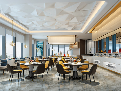 Modern Hotel Buffet Restaurant