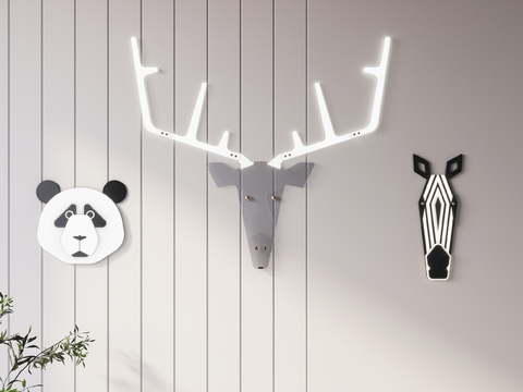 Modern Cartoon Animal Wall Decoration Pendant