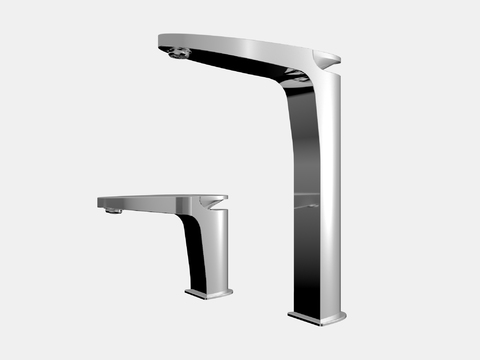 Modern high and low faucet combination