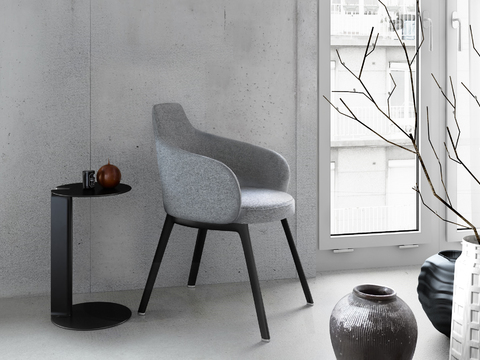 Cor Nordic Chair Round Several Ceramic Ornaments Combination