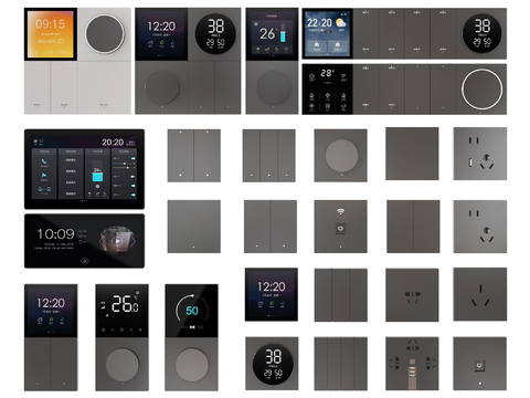 Modern visual panel socket switch