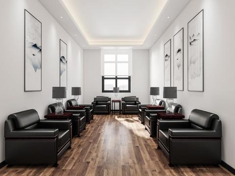 Modern office reception room