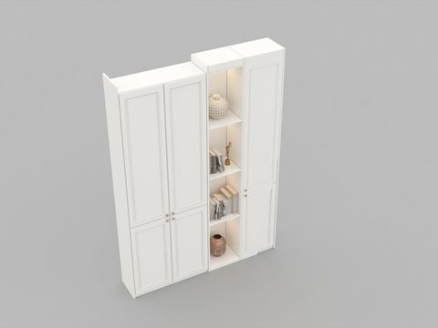 Modern Minimalist Solid Wood Locker Free