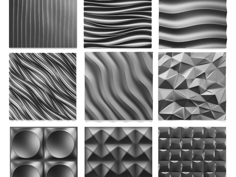 Modern concave-convex wave Panel decorative panel