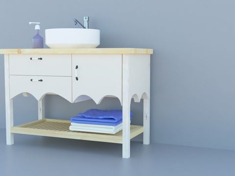 Jane European bathroom cabinet for free