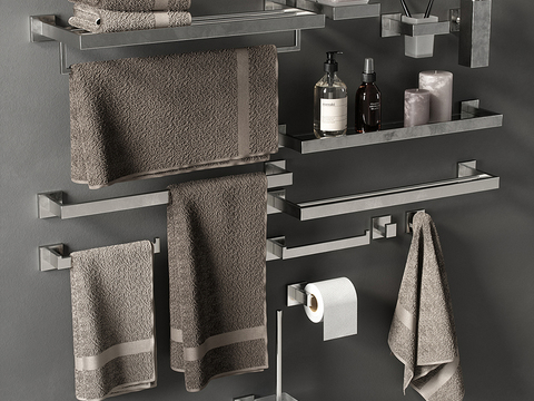 Bathroom hardware towel rack shower gel