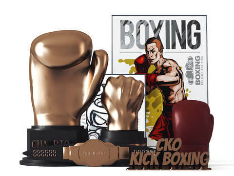 Modern Boxing Trophy Ornaments