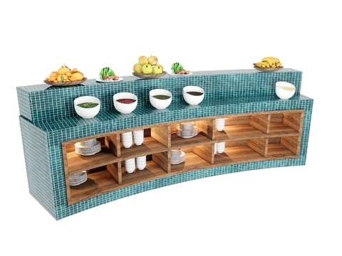 Buffet table, seasonings table, pick-up table