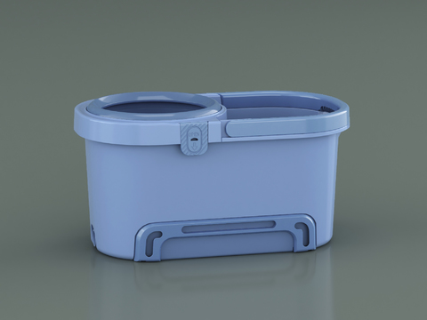 Modern Blue Mop Bucket