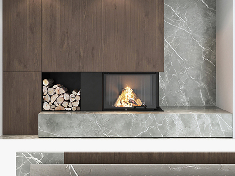 Modern Affordable Luxury Style Fireplace Wall Free