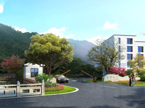 modern residential building entrance psd