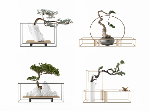 New Chinese Bonsai Ornaments